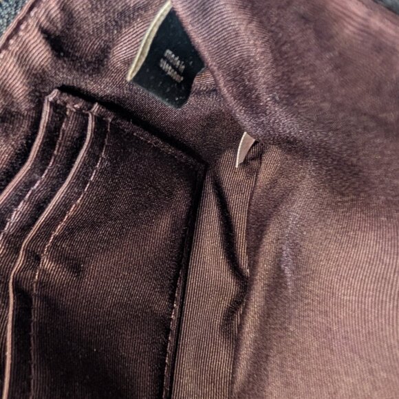 COACH BLACK FLORAL PVC LEATHER CORNER STITCH WRISTLET - Picture 8 of 8